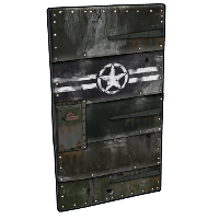Army Metal Door in Rust