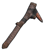 Uprising Stone Pickaxe in Rust