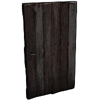 Bleached Ebony Door in Rust