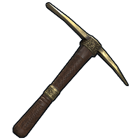 Tarnished Sun Pick Axe in Rust