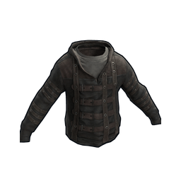 Leather Strapped Hoodie