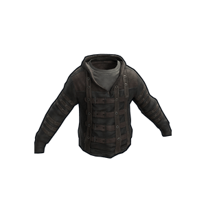 Leather Strapped Hoodie