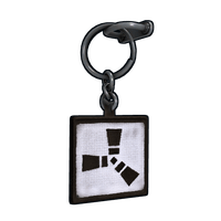 Reflective Rust Logo Charm