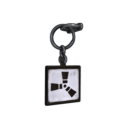 Reflective Rust Logo Charm