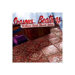 Red Festive Floor Tiles