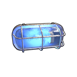 Blue Industrial Wall Light