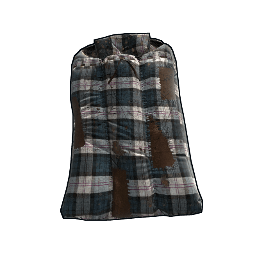 Blue Plaid Sleeping Bag