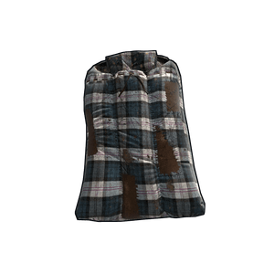 Blue Plaid Sleeping Bag