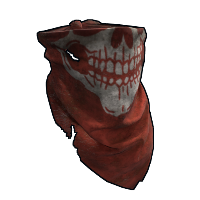 Red Skull Bandana Rust Skins