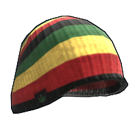 Rasta Beenie in Rust