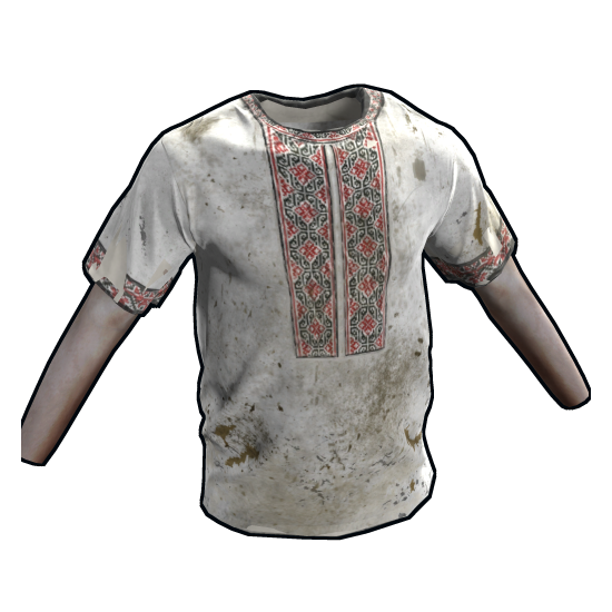 Vyshyvanka Shirt in Rust