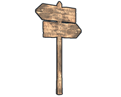 Double Sign Post