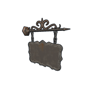 Two Sided Ornate Hanging Sign