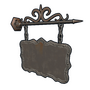 Two Sided Ornate Hanging Sign