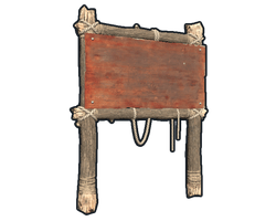 One Sided Town Sign Post