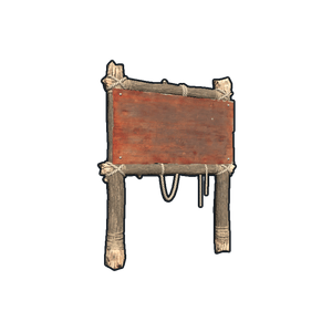 One Sided Town Sign Post