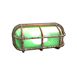 Green Industrial Wall Light