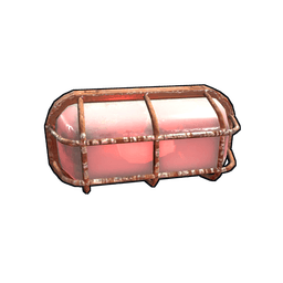Red Industrial Wall Light