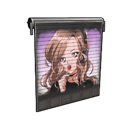 Pokimane Painted Garage Door