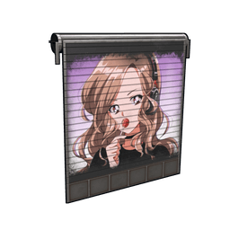 Pokimane Painted Garage Door