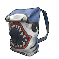 Shark Attack Small Backpack in Rust