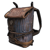 Sheet Metal Small Backpack in Rust