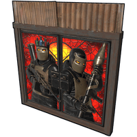 Endgame Metal Double Door in Rust