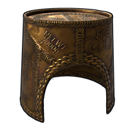 Gold Chains Bucket Helmet in Rust