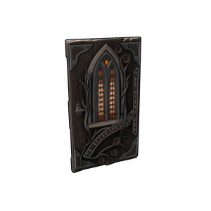 Gothic Veil Wooden Door