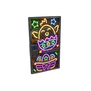 Neon Rise Sheet Metal Door