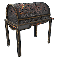 Wrought Iron BBQ in Rust
