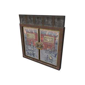 Porcelain Armored Double Door