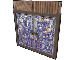 Porcelain Sheet Metal Double Door
