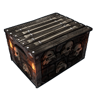 Dungeon Small Wood Box in Rust