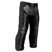 Skeleton Costume Burlap Pants in Rust