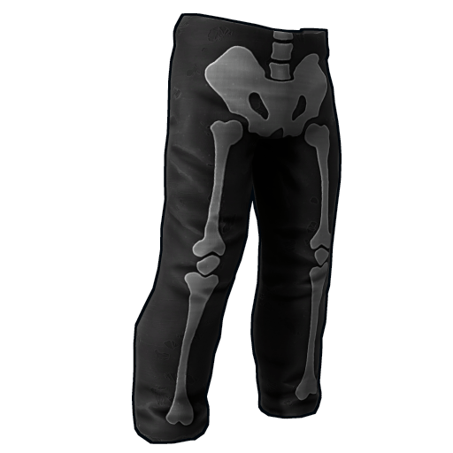 Skeleton Costume Burlap Pants