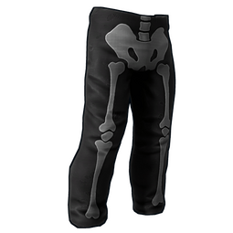 Skeleton Costume Burlap Pants