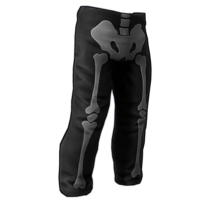 Skeleton Costume Burlap Pants