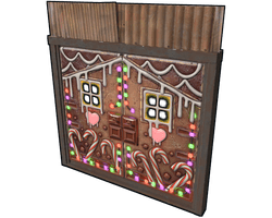 Gingerbread Metal Double Door