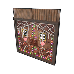 Gingerbread Metal Double Door