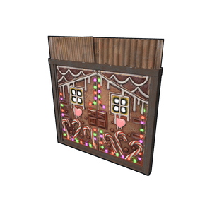Gingerbread Metal Double Door