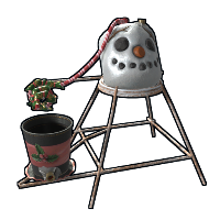 Melting Snowman Water Purifier in Rust