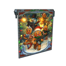 Gingerbread Raid Garage Door