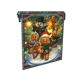 Gingerbread Raid Garage Door