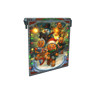 Gingerbread Raid Garage Door