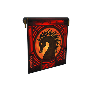 Lunar Horse Garage Door