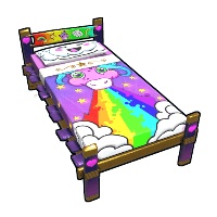 Rainbow Pony Bed