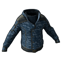 Naval Camo Hoodie in Rust