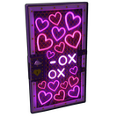 Neon Hearts Sheet Metal Door