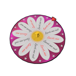 Loves me Loves me Not Spinning Wheel
